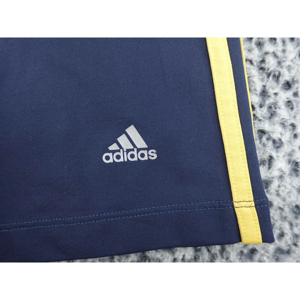 Adidas Compression Shorts Mens XL Navy Blue Good Climalite 3-Stripe Athletic